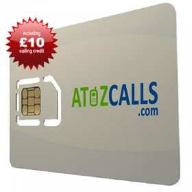 SIM Card with £10 Calling Credit